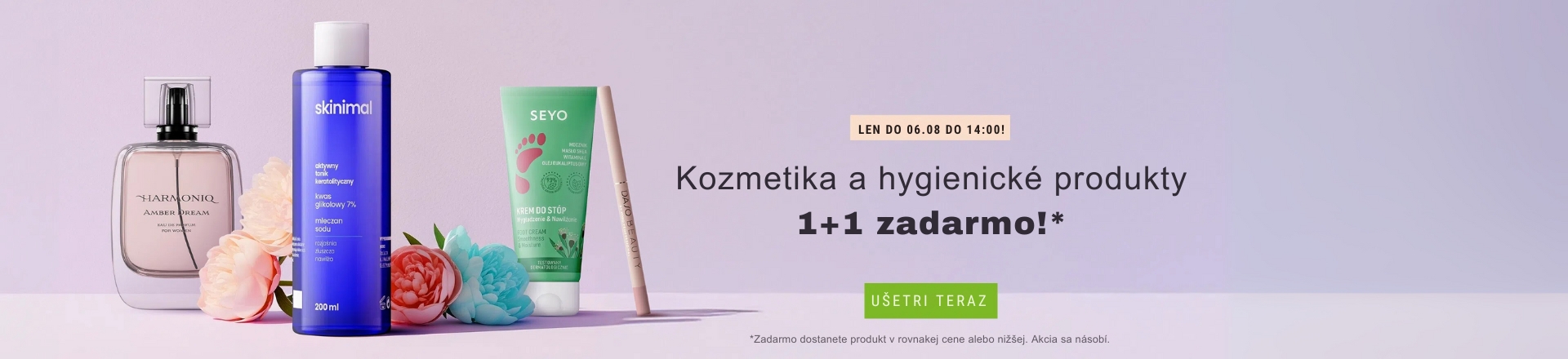 Kozmetické a hygienické produkty 1+1 zadarmo!