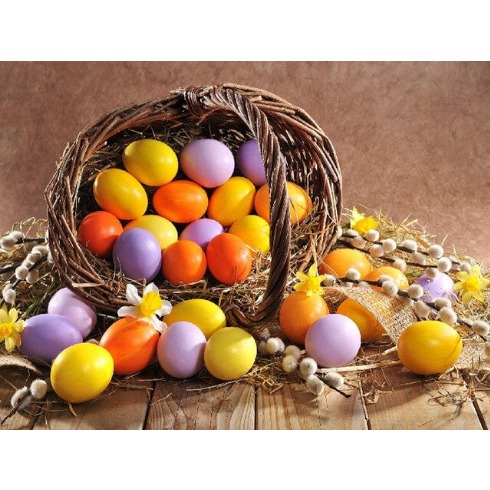 Diamantové maľovanie Veľkonočné vajíčka 4 30x40 cm