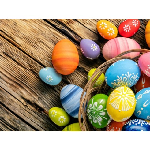 Diamantové maľovanie Veľkonočné vajíčka 5 45x60 cm