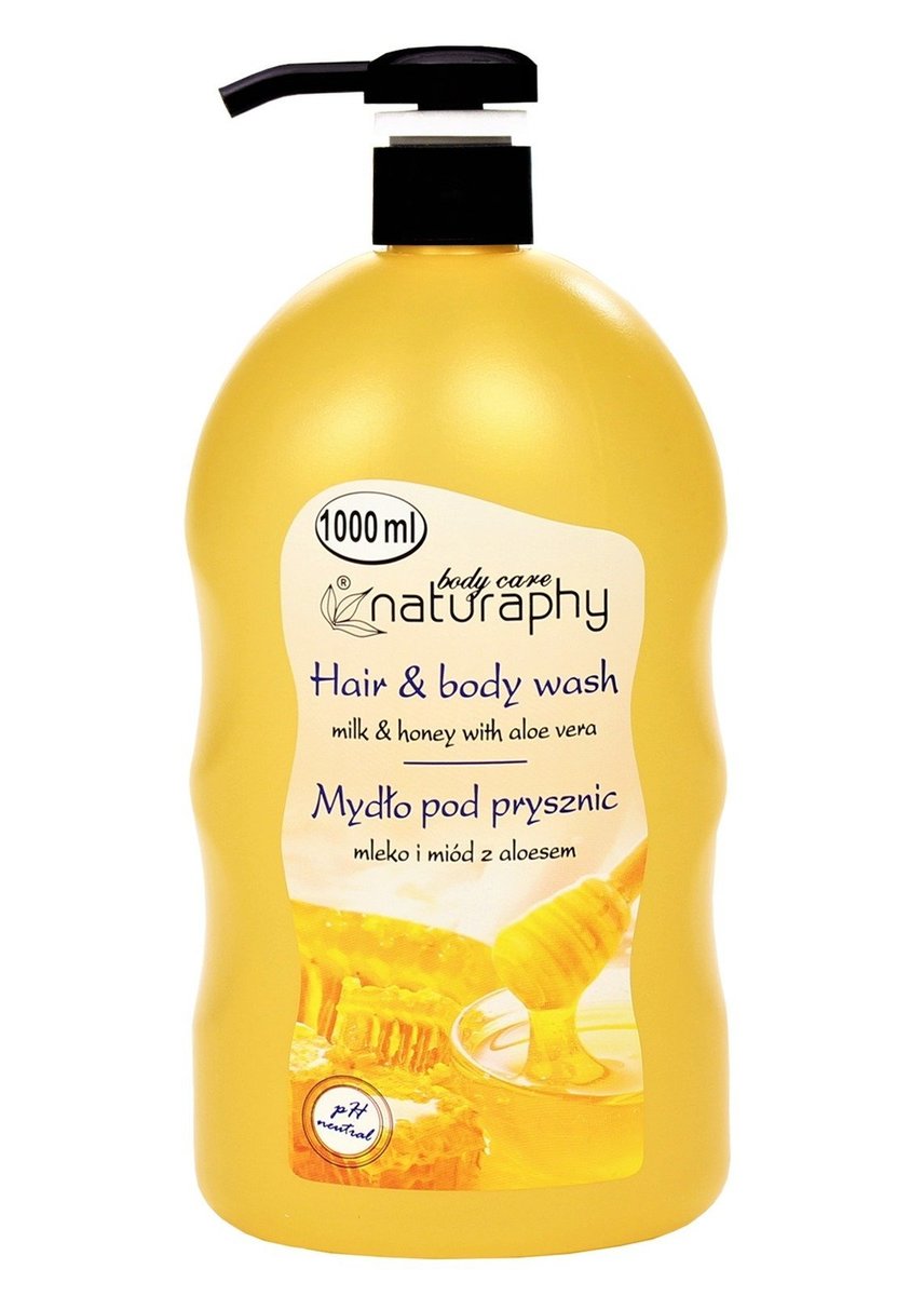 Naturaphy Sprchový gél 2v1 Med, mlieko a aloe vera 1000ml