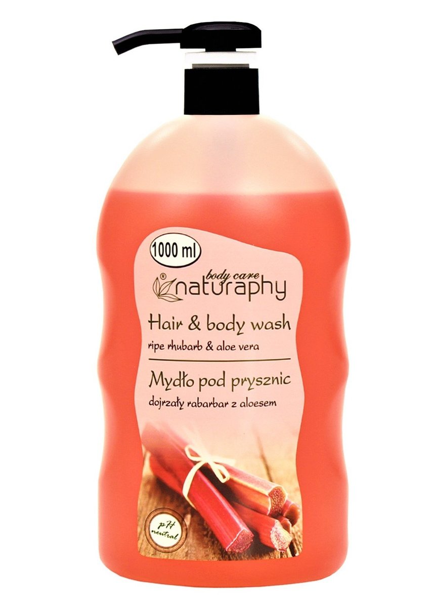 Naturaphy Sprchový gél 2v1 Rebarbora a Aloe Vera 1000ml