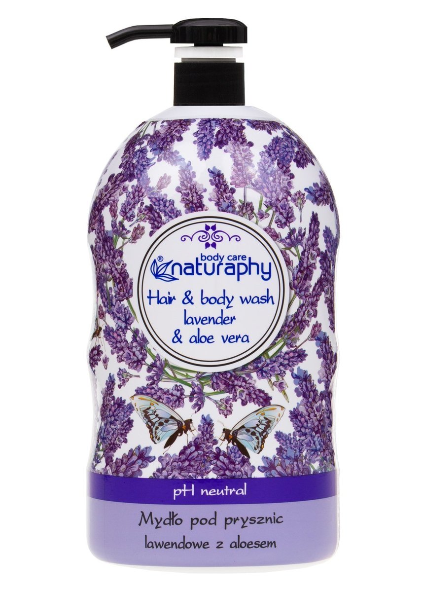 Naturaphy Sprchový gél 2v1 so soľou Levanduľa a Aloe Vera 1000ml