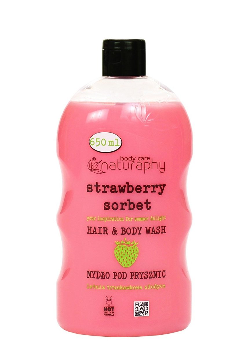 Naturaphy Sprchový gél 2v1 Jahodový sorbet 650ml