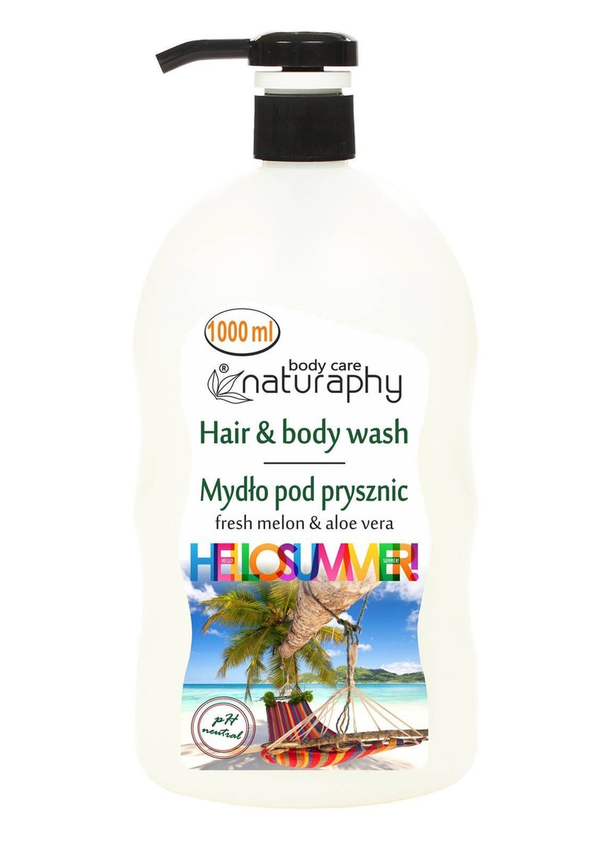 Naturaphy Holiday Sprchový gél 2v1 Melón a Aloe Vera 1000ml