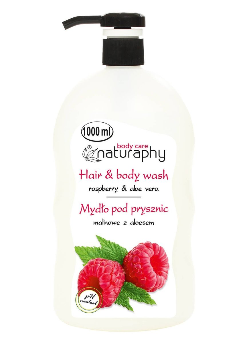 Naturaphy Sprchový gél 2v1 Malina a Aloe vera 1000ml