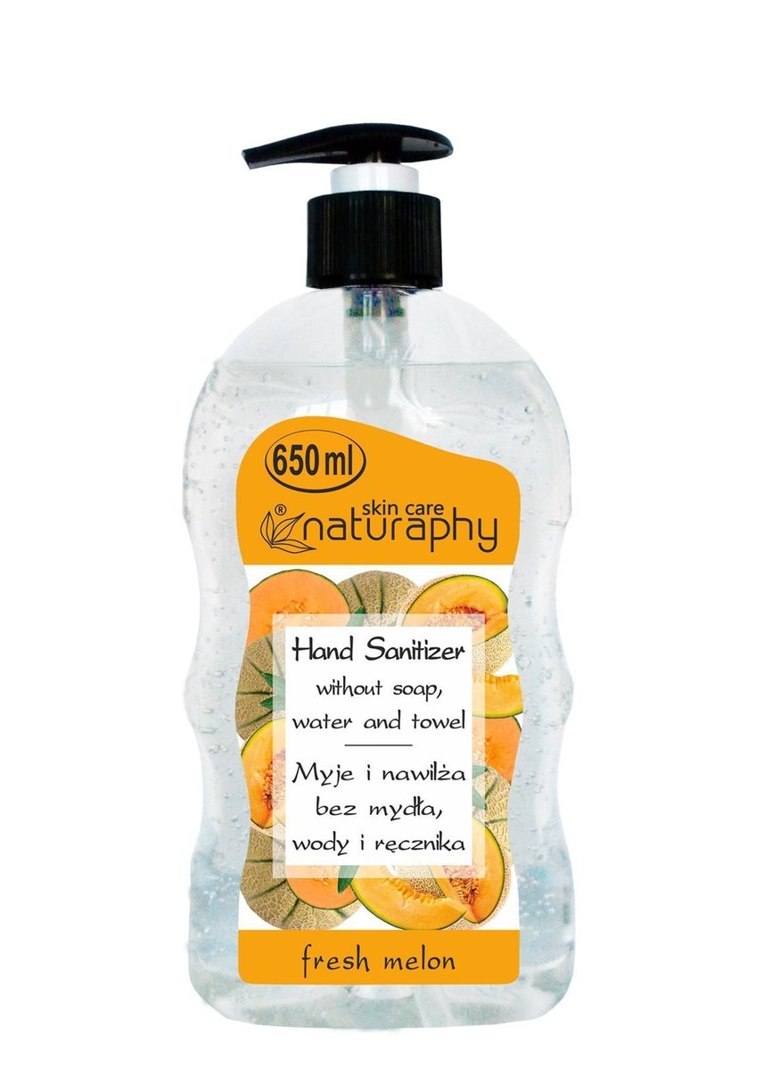 Naturaphy Antibakteriálny gél na ruky s vôňou melóna 650ml