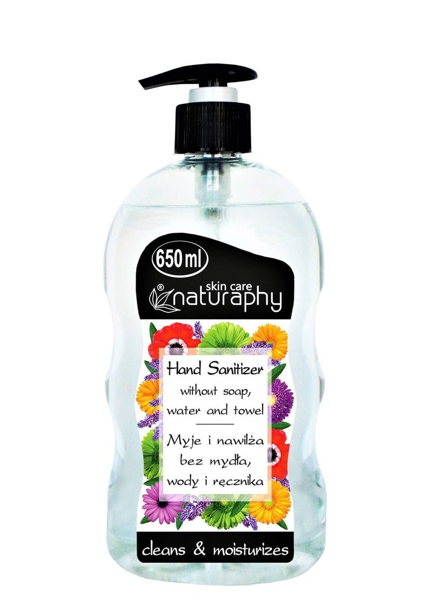 Naturaphy Antibakteriálny gél na ruky 650 ml