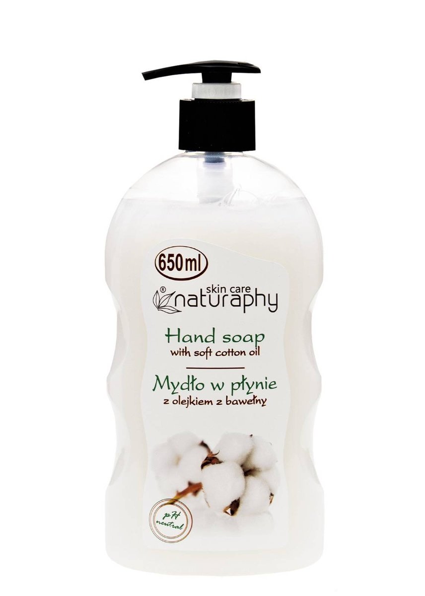 Naturaphy Tekuté mydlo s bavlníkovým olejom 650 ml