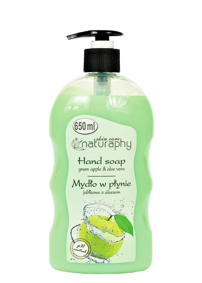 Naturaphy Tekuté mydlo Jablko Aloe vera 650 ml