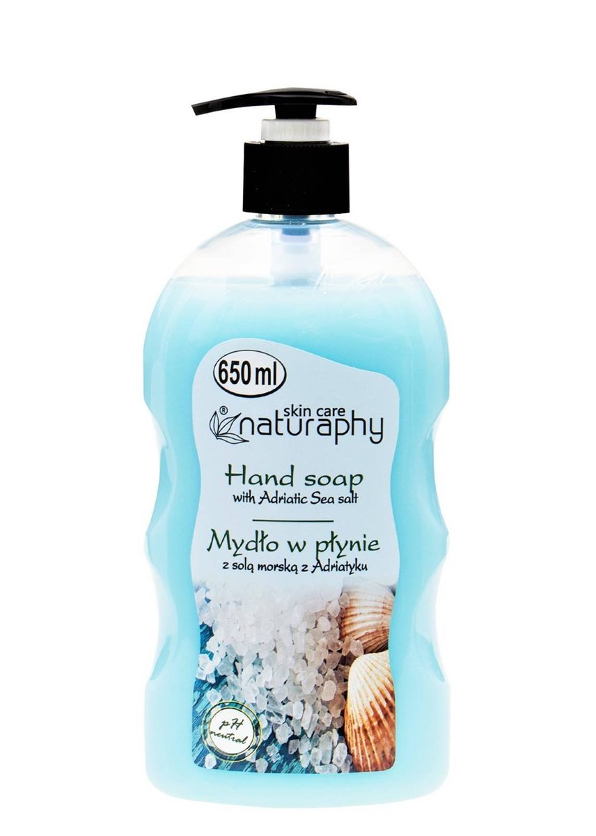 Naturaphy Tekuté mydlo so soľou z Jadranského mora 650 ml