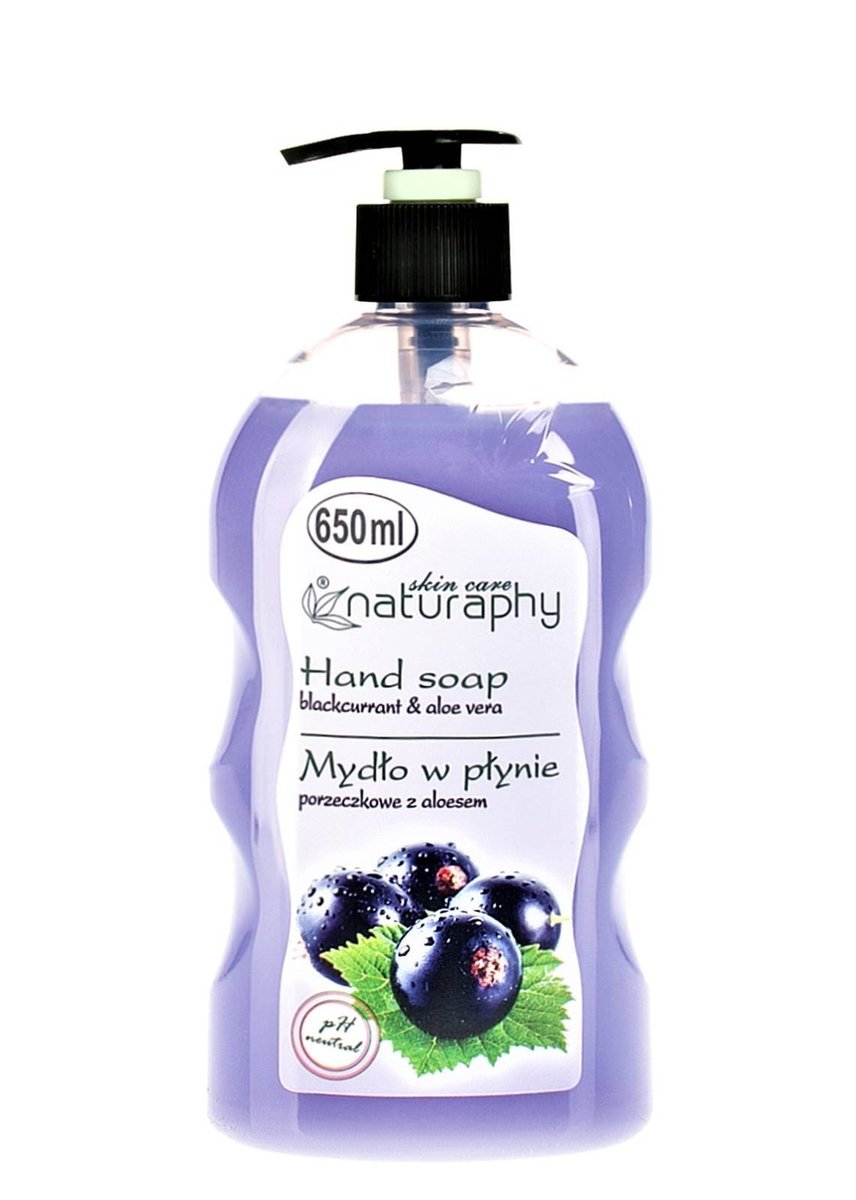 Naturaphy Tekuté mydlo Čierne ríbezle Aloe Vera 650 ml