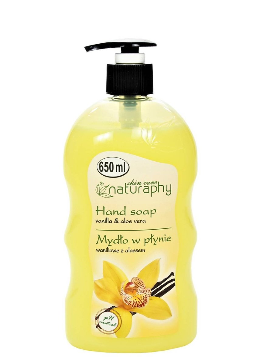Naturaphy Tekuté mydlo Vanilka Aloe vera 650 ml