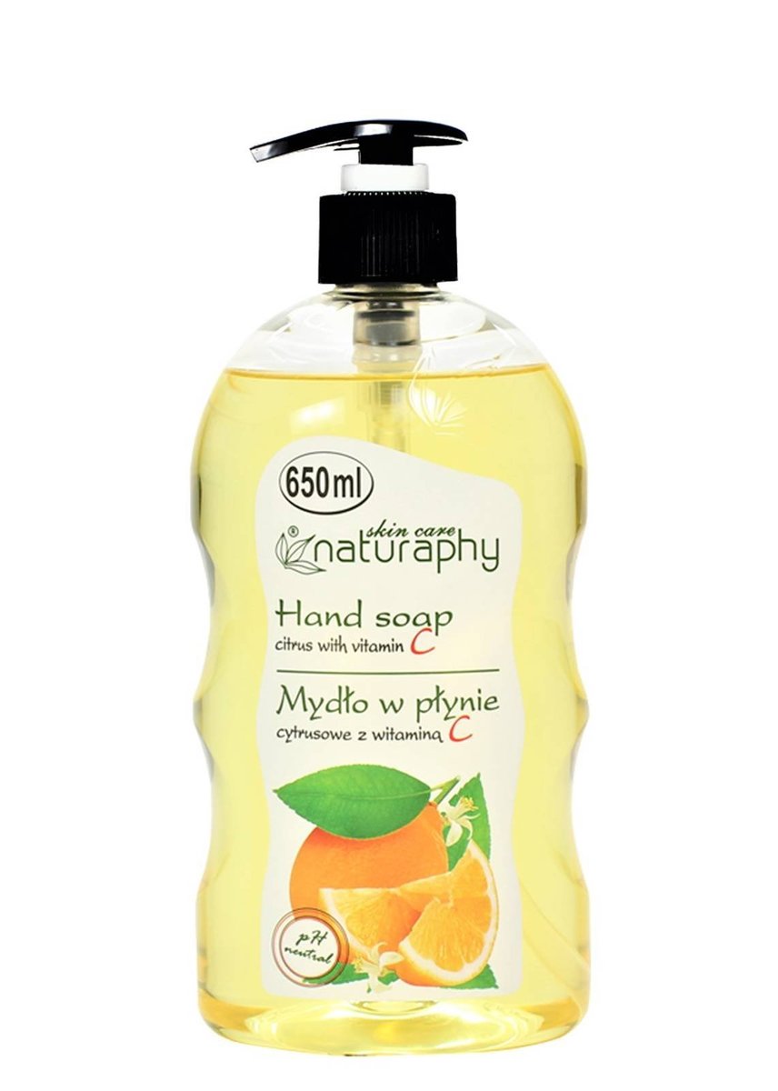 Naturaphy Tekuté mydlo Citrusy s vitamínom C 650 ml