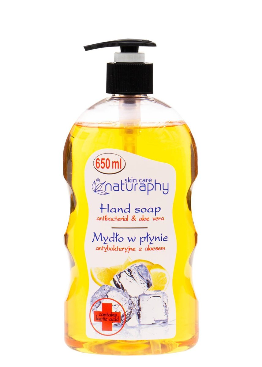 Naturaphy Antibakteriálne tekuté mydlo Citrón Aloe vera 650 ml