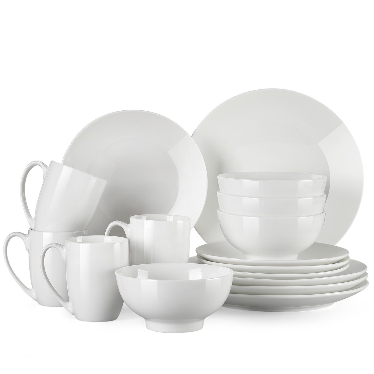 DS White 16-dielna porcelánová jedálenská sada