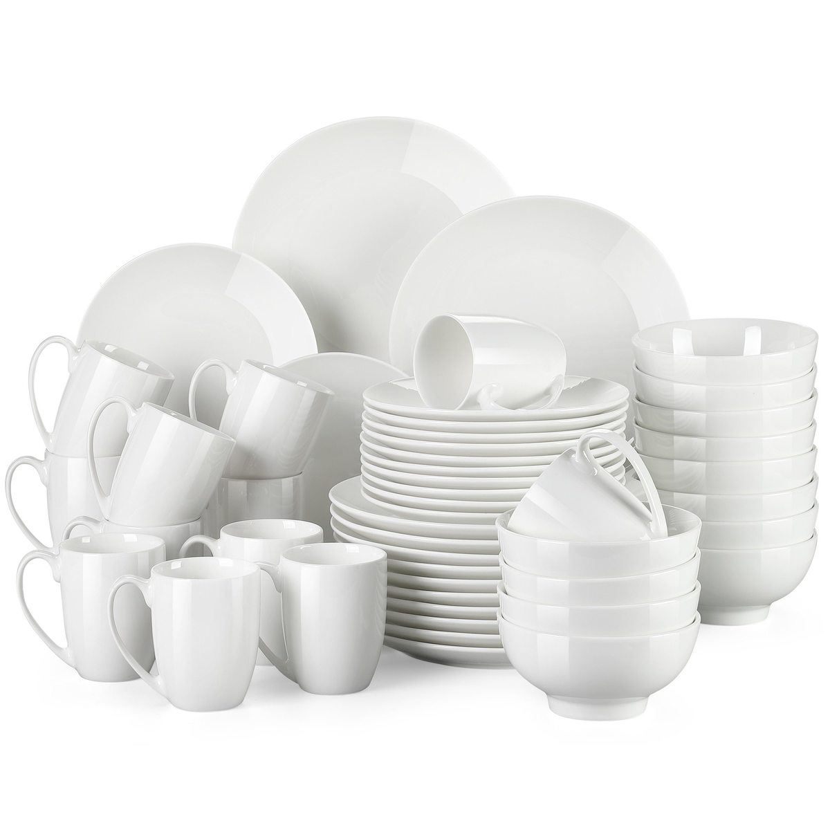 DS White 48-dielna porcelánová jedálenská sada