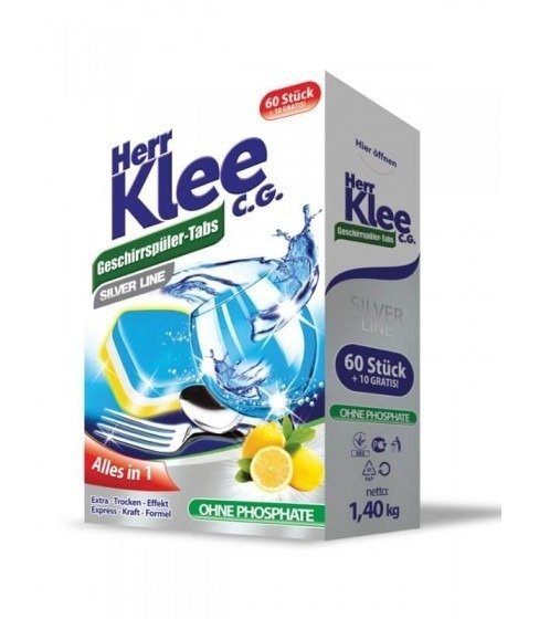 Herr Klee Silver Line Tablety do umývačky riadu 70 ks