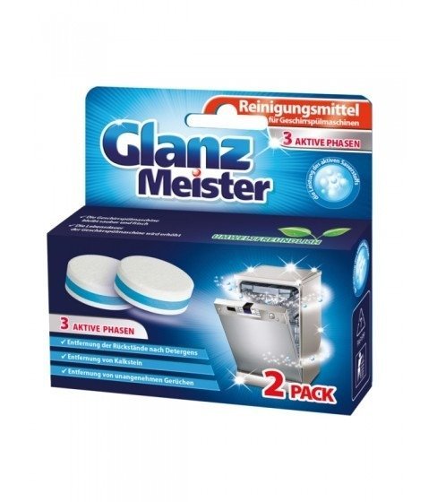 GlanzMeister Tablety na čistenie umývačiek riadu 2 ks