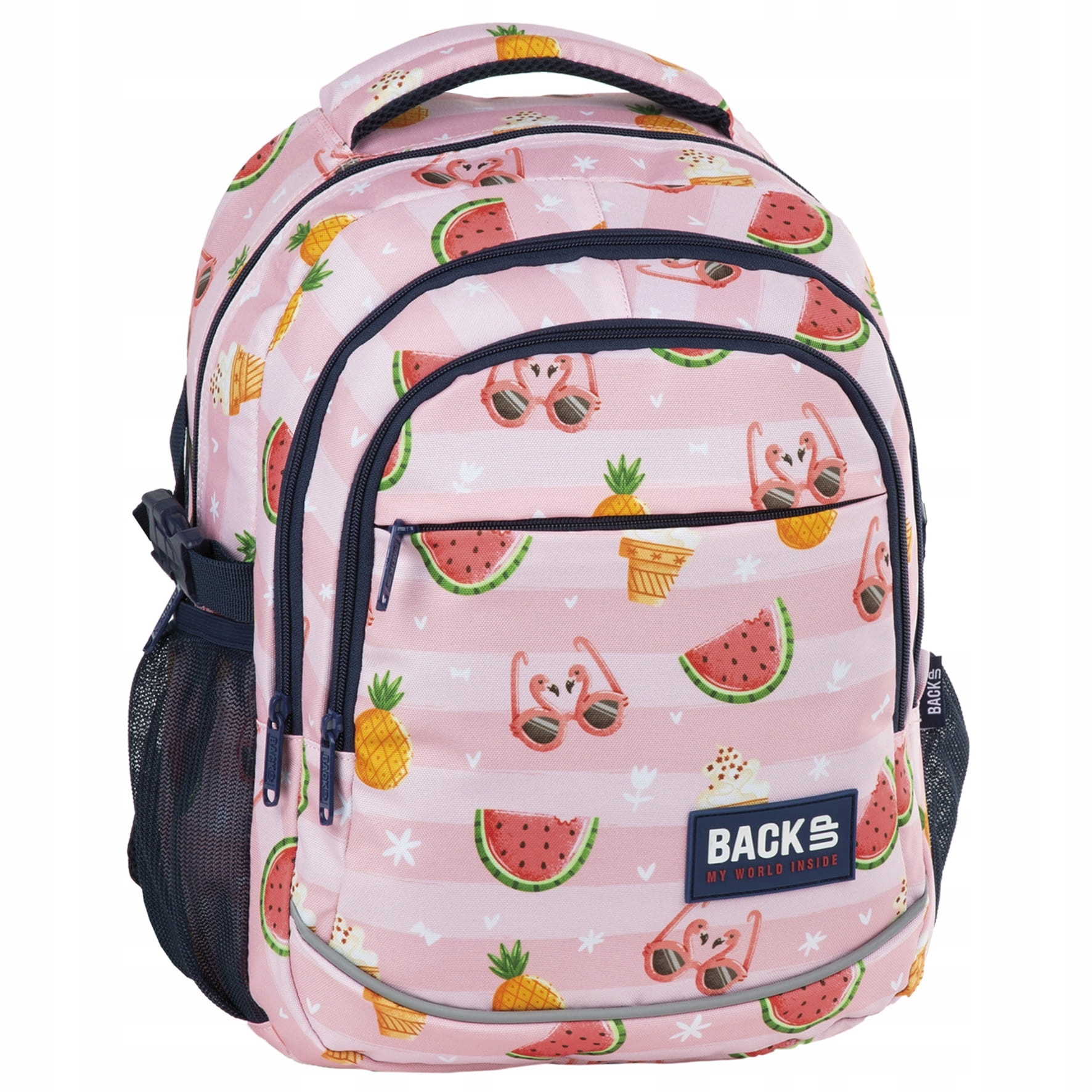 BackUp Školský batoh Model G69 Melón a Plameniak