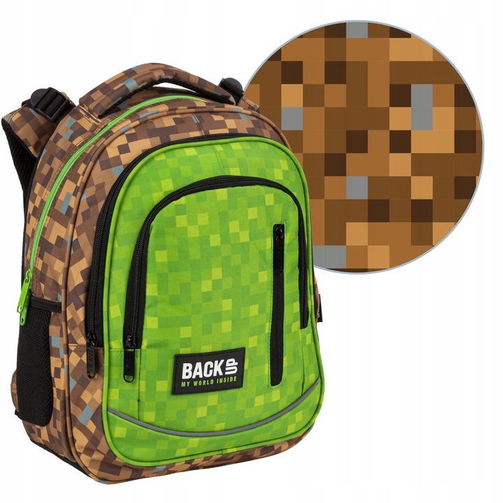 BackUp Školský batoh Model R68 Pixely
