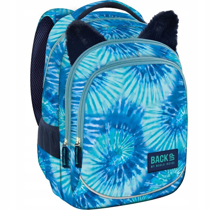 BackUp Školský batoh Model X22 Tye-dye Blue