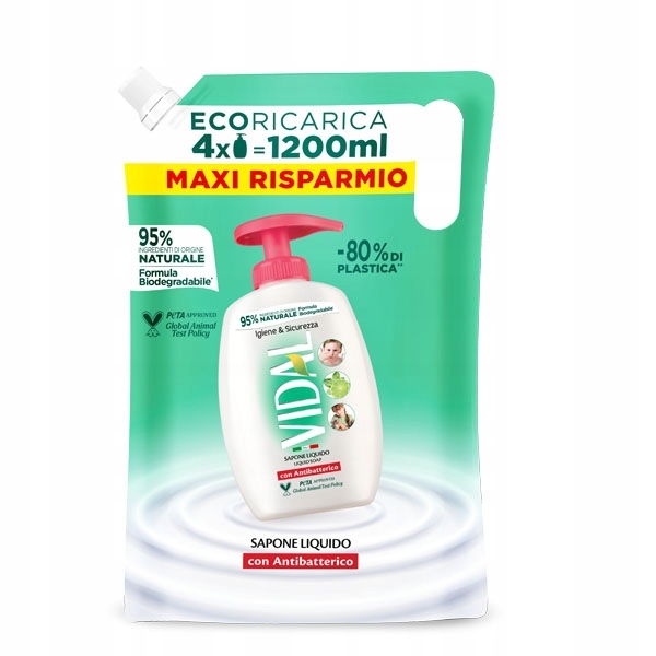 Vidal tekuté mydlo Antibaterico náplň 1200 ml