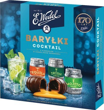 E. Wedel Barylki Cocktail bonboniéra s alkoholom 200g