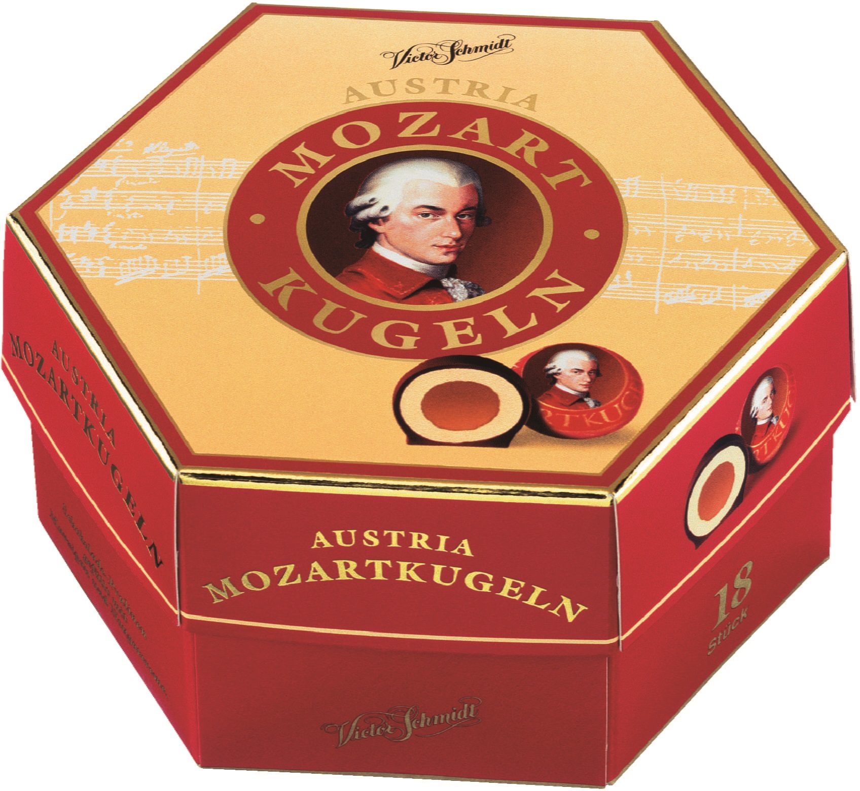 Krüger Victor Schmidt Mozartove gule plnené marcipánom 297g