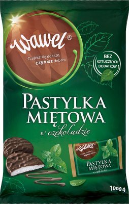 Wawel Pastilky mätové v čokoláde 1kg