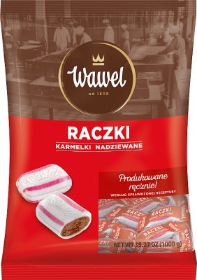 Wawel Raczki karamelky s arašidovo-kakaovou náplňou 105g