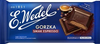 E. Wedel Horká čokoláda s náplňou espresso 100g