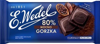E. Wedel Horká čokoláda 80% 100g
