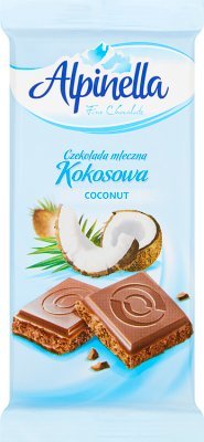 Alpinella Mliečna čokoláda s kokosom 90g