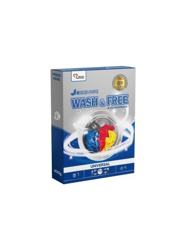 Wash & Free Univerzálny prací prášok 400 g 7 PD