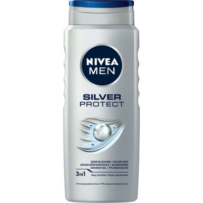 Nivea Men Silver Protect sprchový gél 500