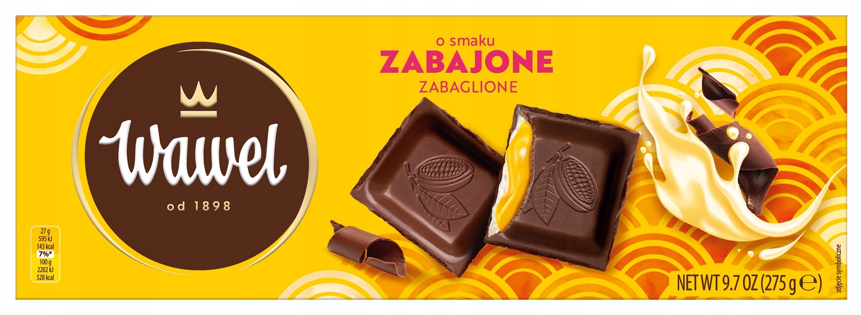 Wawel Horká čokoláda s náplňou Zabaglione 275g