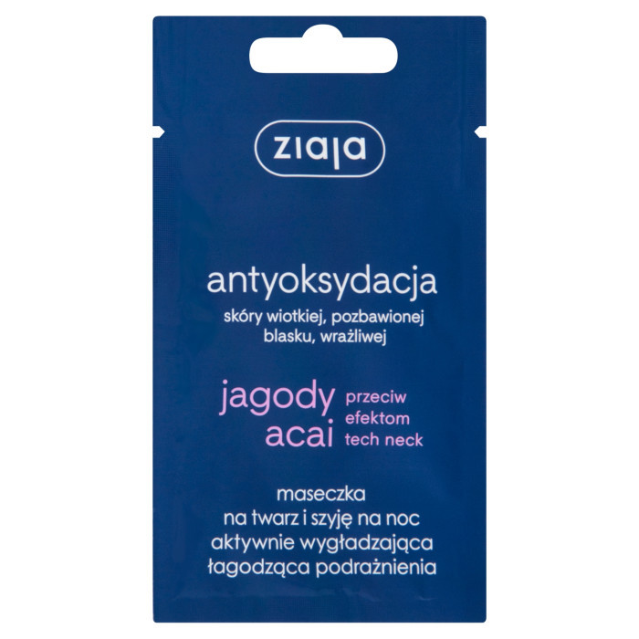 Ziaja bobule Acai Pleťová maska aktívne vyhladzujúca na noc 7 ml