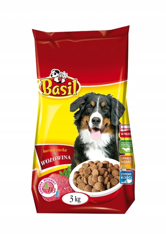 Basil suché krmivo s hovädzím mäsom pre dospelých psov 3kg