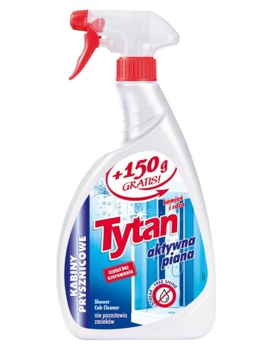 Tytan Prostriedok na čistenie sprchových kútov Aktívna pena 650 g