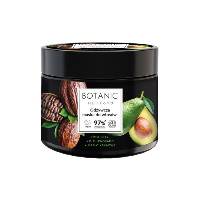 Botanic Vyživujúca maska na vlasy Avokádo & Kakaové maslo 400 ml