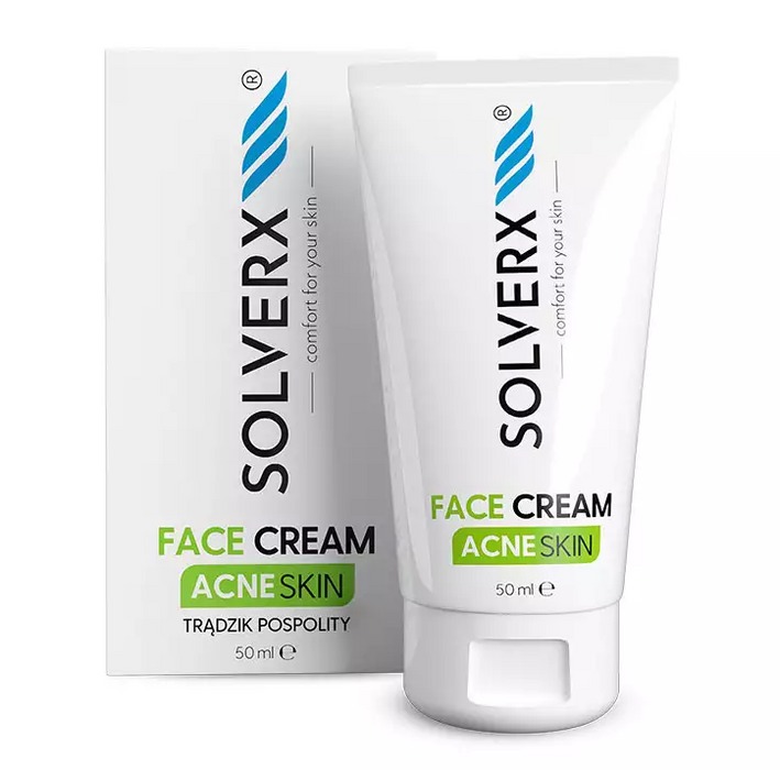 Solverx Acne Skin Denný pleťový krém na aknóznu pleť 50 ml