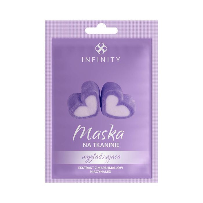 Infinity Marshmallow Vyhladzujúca pleťová maska na tkanine 1 ks