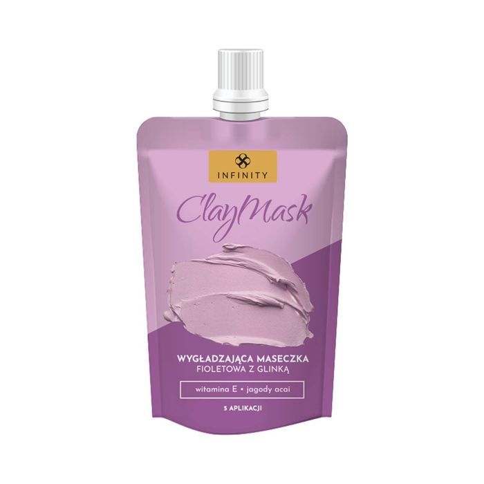 Infinity Clay Mask Vyhladzujúca pleťová maska s fialovým ílom 50 ml
