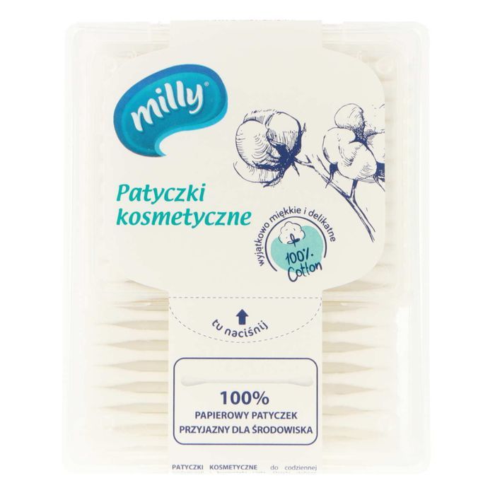 Milly Vatové tyčinky papierové 200ks