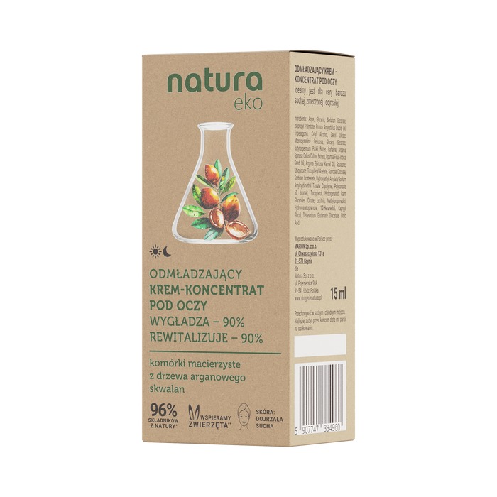 Natura Eko Očný krém s kmeňovými bunkami arganu 15 ml