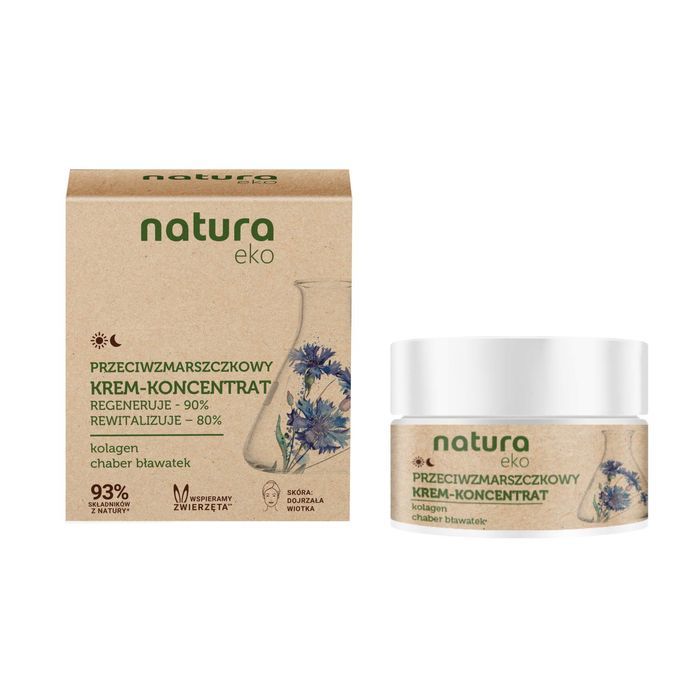 Natura Eko Pleťový krém proti vráskam s kolagénom na deň i noc 50 ml