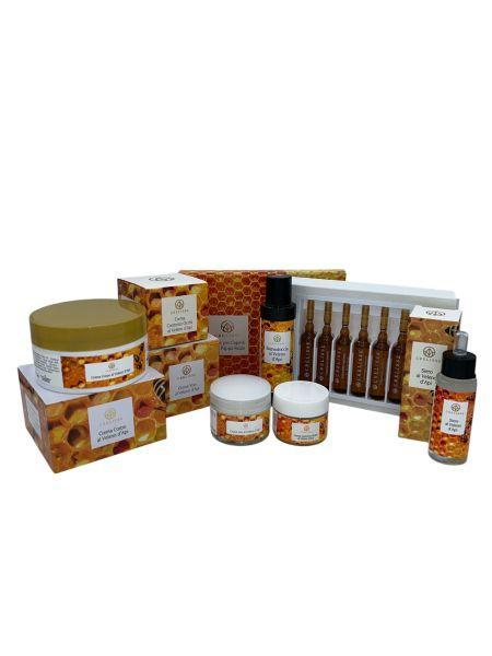 Crelisse Včelí jed telový krém 250 ml + pleťový krém 50 ml + očný krém 30 ml + sérum 30 ml + sprchový gél 100 ml + ampulky na vlasy 10 ml