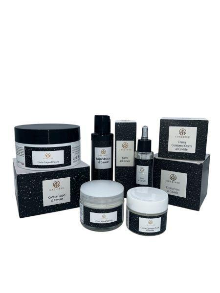 Crelisse Kaviár telový krém 250 ml + pleťový krém 50 ml + očný krém 30 ml + sérum 30 ml + sprchový gél 100 ml