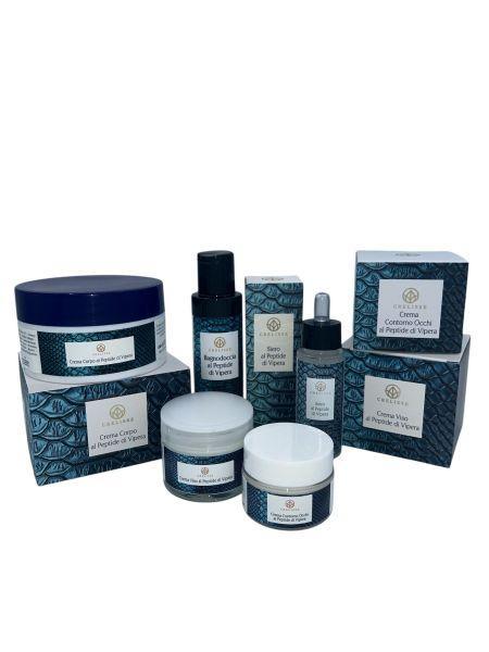 Crelisse Peptide di Vipera telový krém 250 ml + pleťový krém 50 ml + očný krém 30 ml + sérum 30 ml + sprchový gél 100 ml