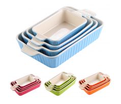 4-dielna sada zapekacích mís z porcelánu 2,2L